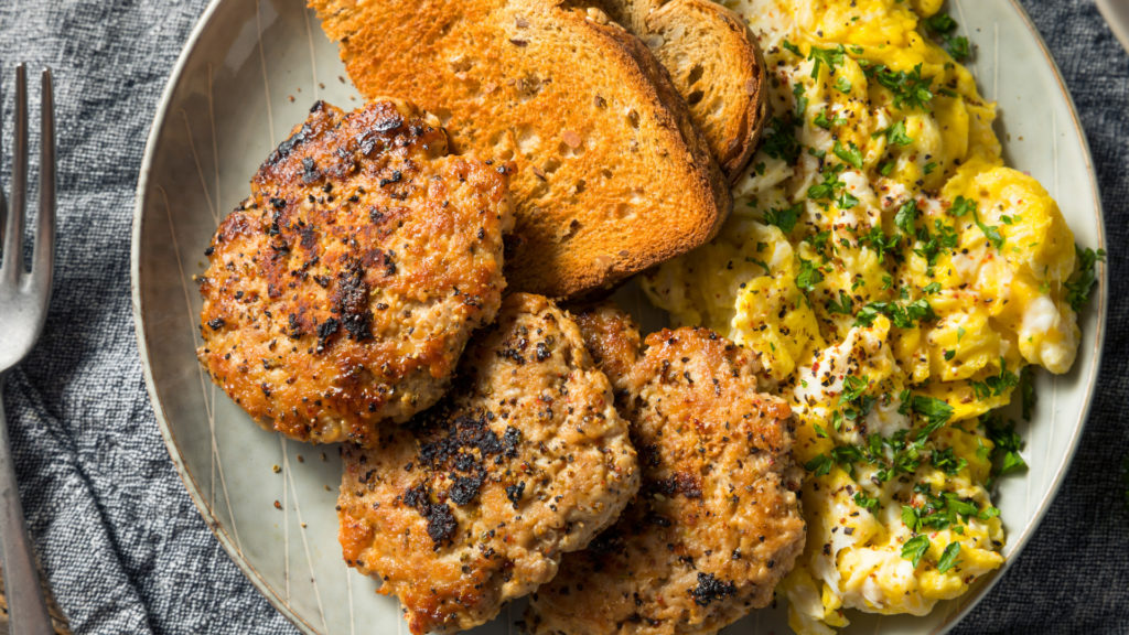 Ground Bulk Breakfast Sausage Chub Green Chile (12pack) Boulder Sausage